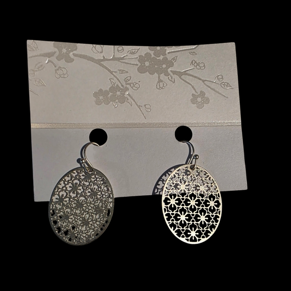 Silver Filigree Earrings NEW